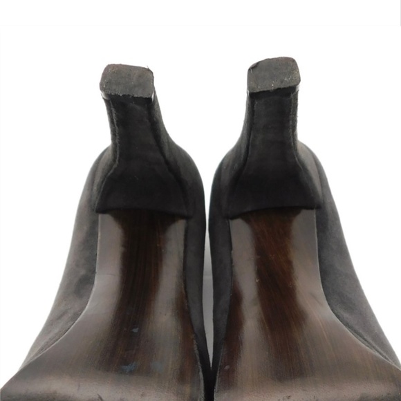 STUART WEITZMAN Gray Suede Platform Heel Pumps 6 - Picture 8 of 8